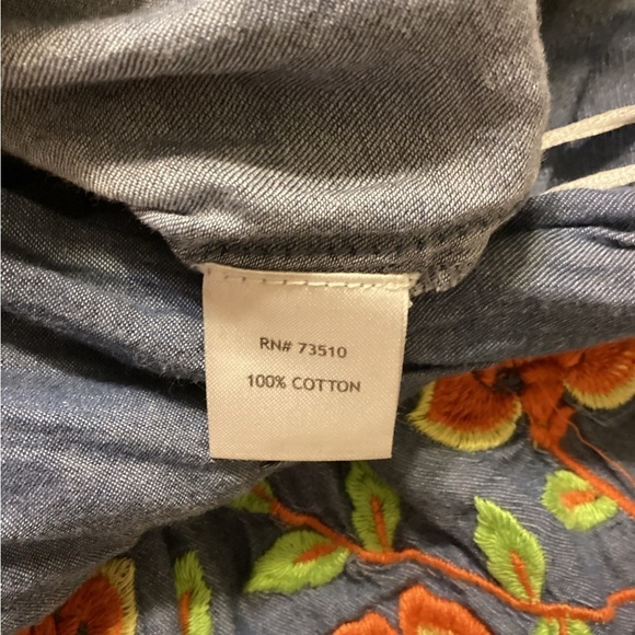 Ivy Jane Floral Embroidered Blouse Size Ex Small - Picture 11 of 11